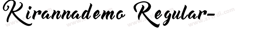 Kirannademo Regular字体转换